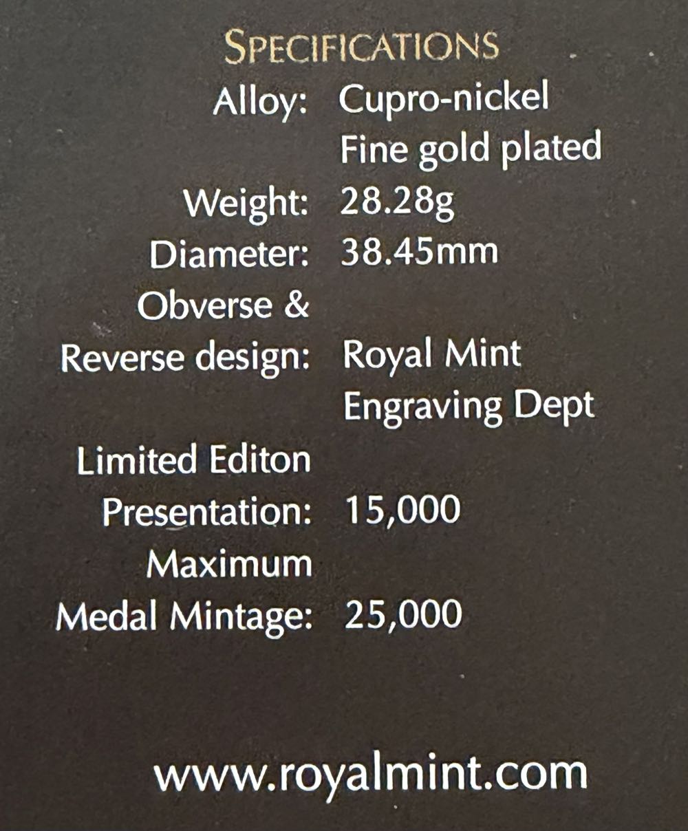 2010 Coronation Street 50th Medal  coin collectible - Main Image 3