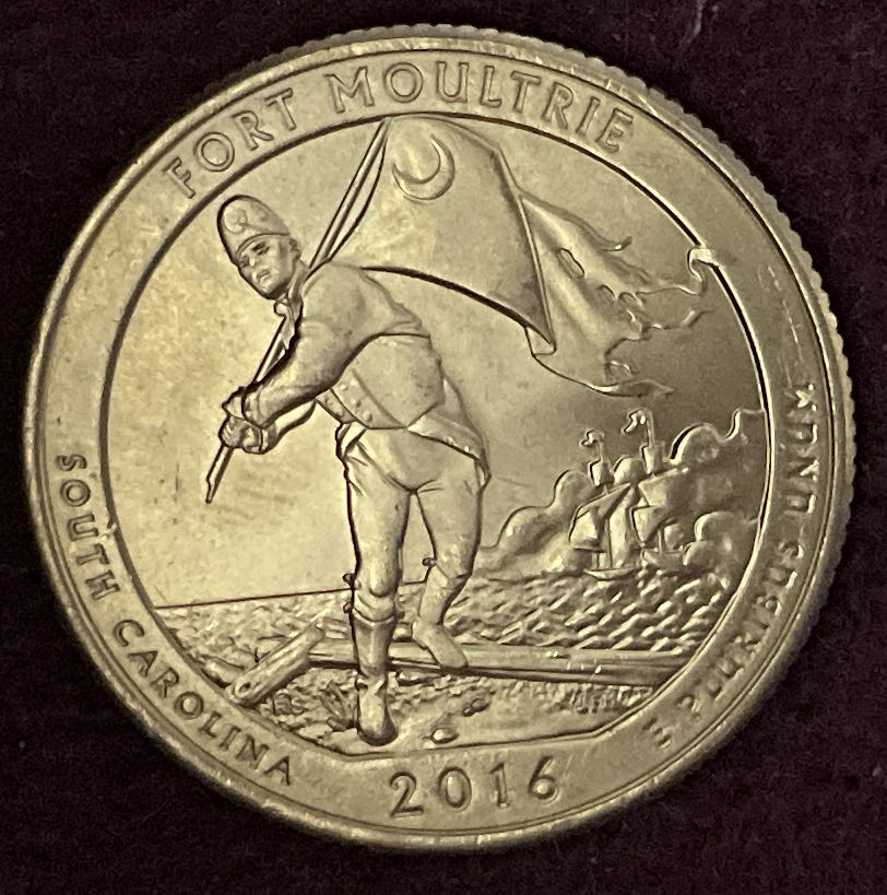 Quarter Fort Moultrie 2016 D 1  coin collectible - Main Image 4