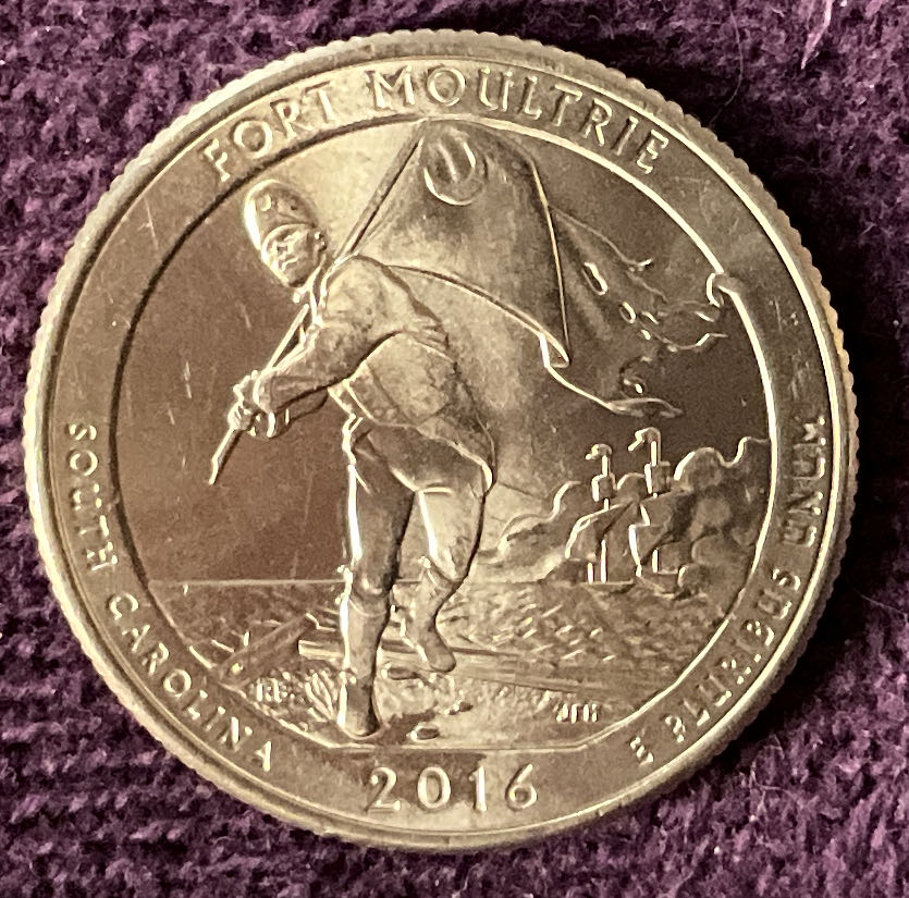Quarter Fort Moultrie 2016 D 1  coin collectible - Main Image 6