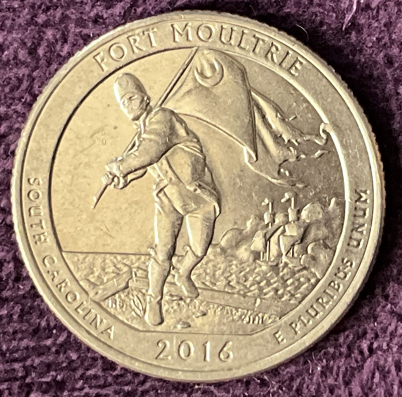 Quarter Fort Moultrie 2016 D 2  coin collectible - Main Image 2