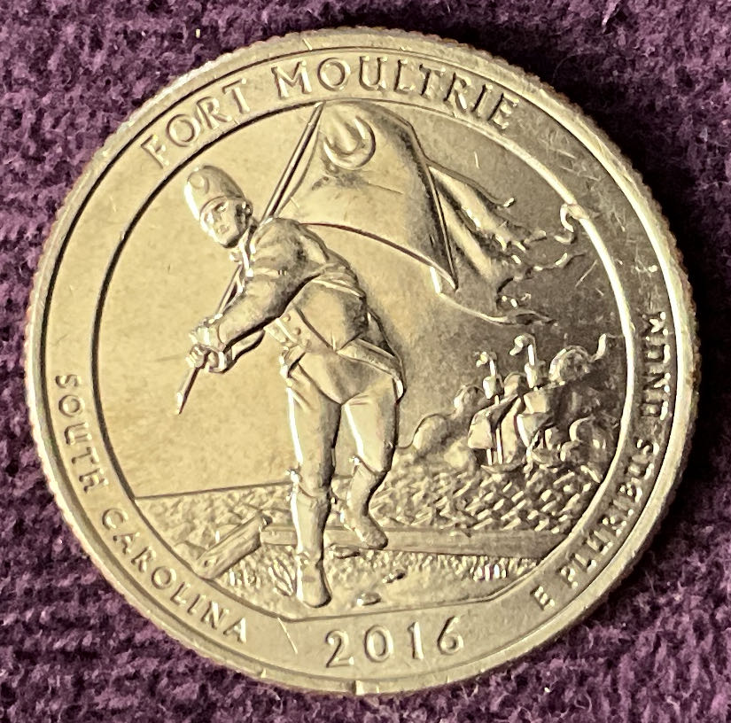 Quarter Fort Moultrie 2016 D 3  coin collectible - Main Image 2