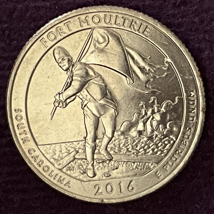 Quarter Fort Moultrie 2016 D 3  coin collectible - Main Image 4