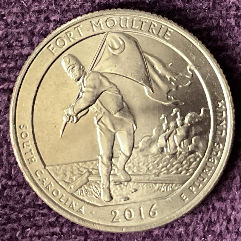 Quarter Fort Moultrie 2016 D 4  coin collectible - Main Image 2