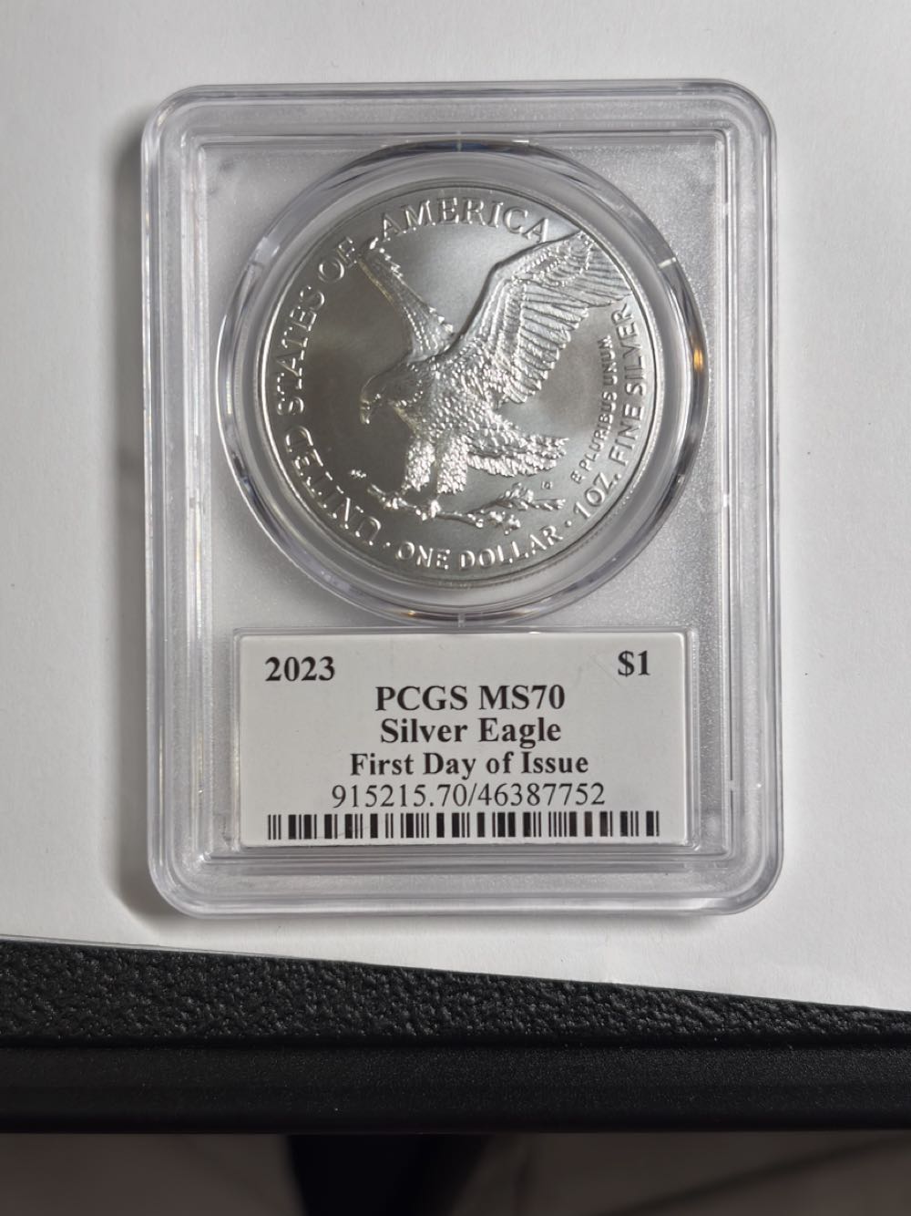 2023 Silver Eagle  coin collectible [Barcode 91521570463877752] - Main Image 2