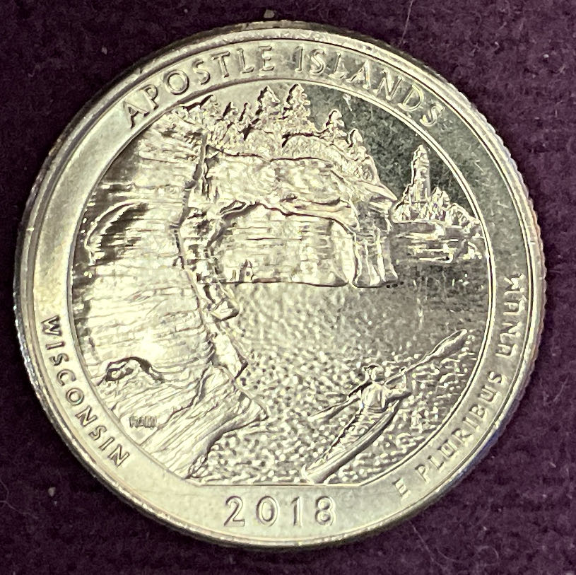 Quarter Apostle Islands 2018 D 1  coin collectible - Main Image 4