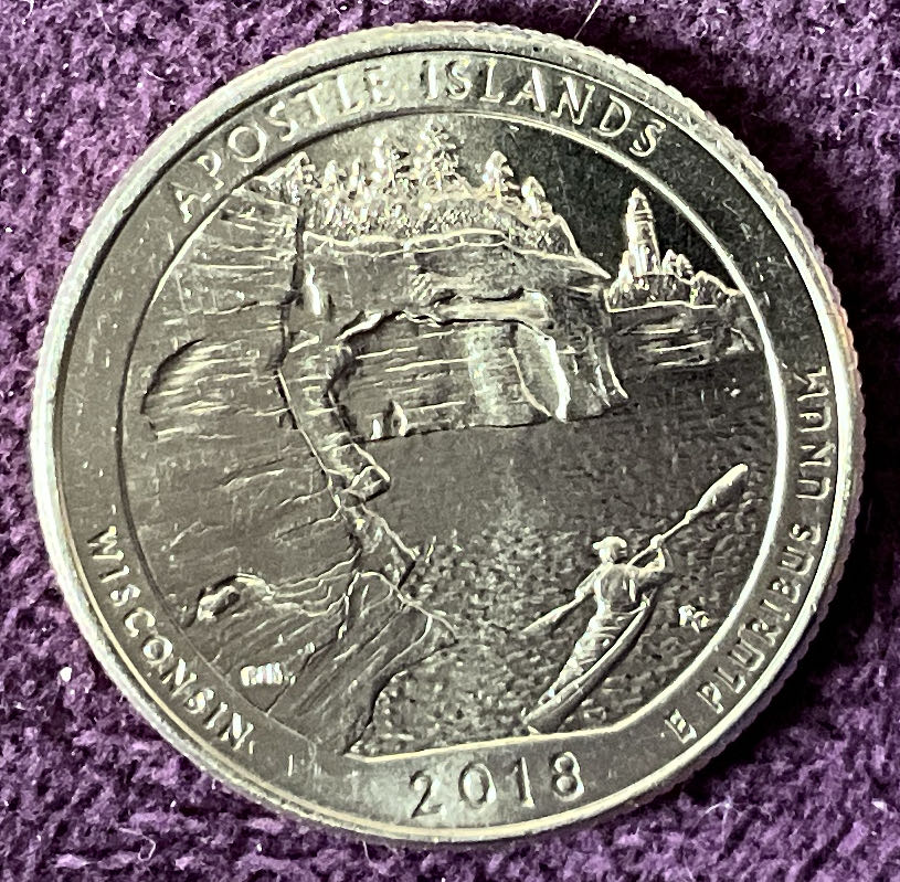 Quarter Apostle Islands 2018 D 1  coin collectible - Main Image 6