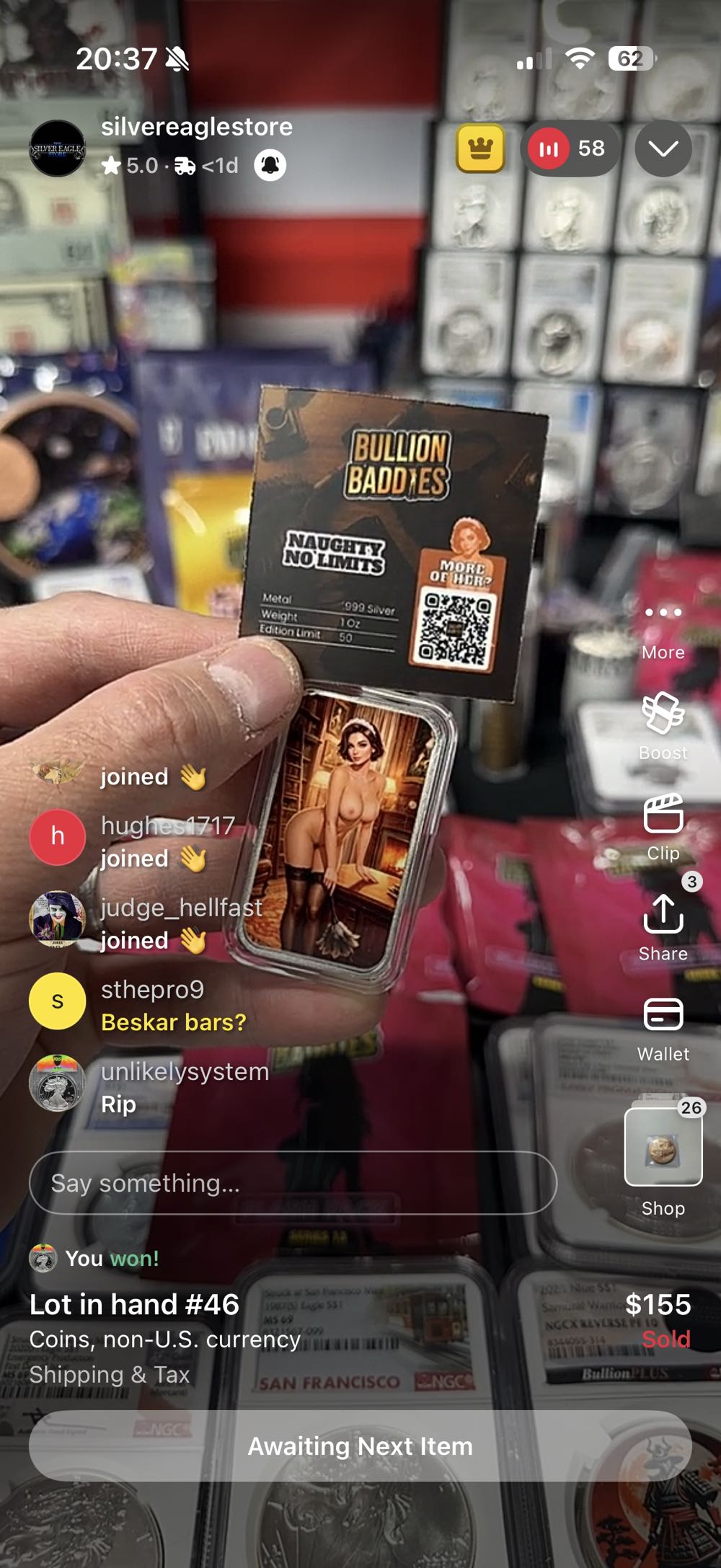 1965 Elizabeth II Two Shillings