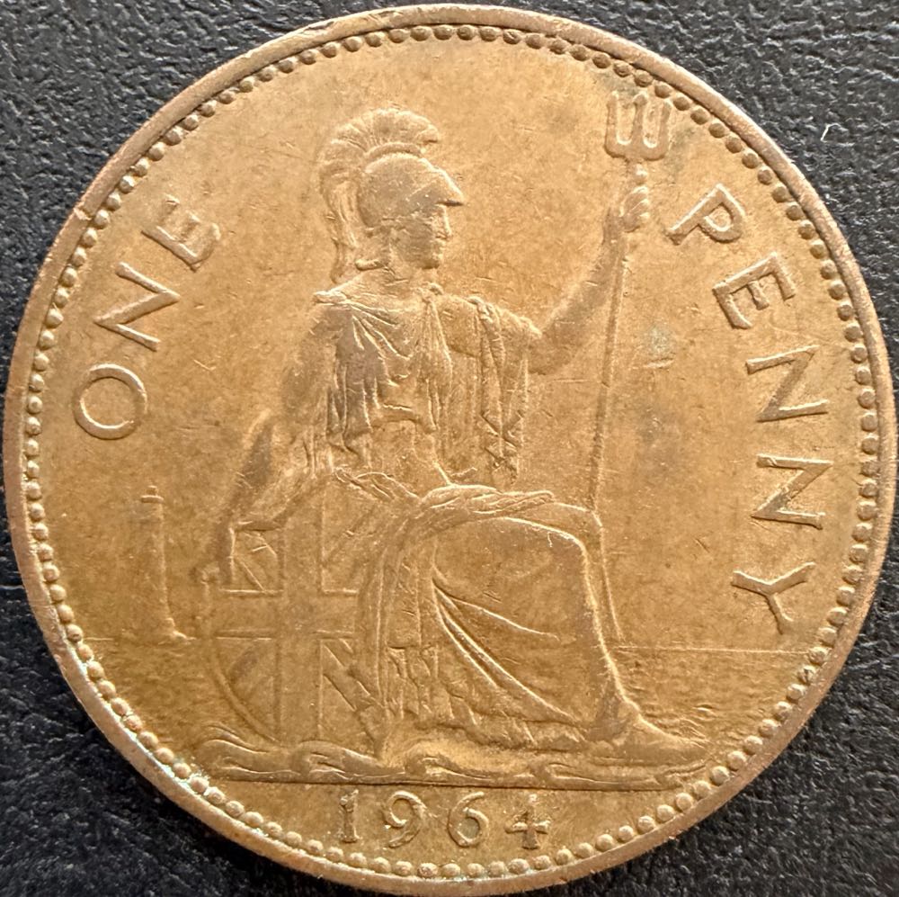 1968 Elizabeth II Five New Pence (2)