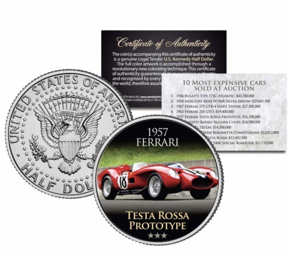 5. Half Dollar- Kennedy: Testa Rossa Prototype