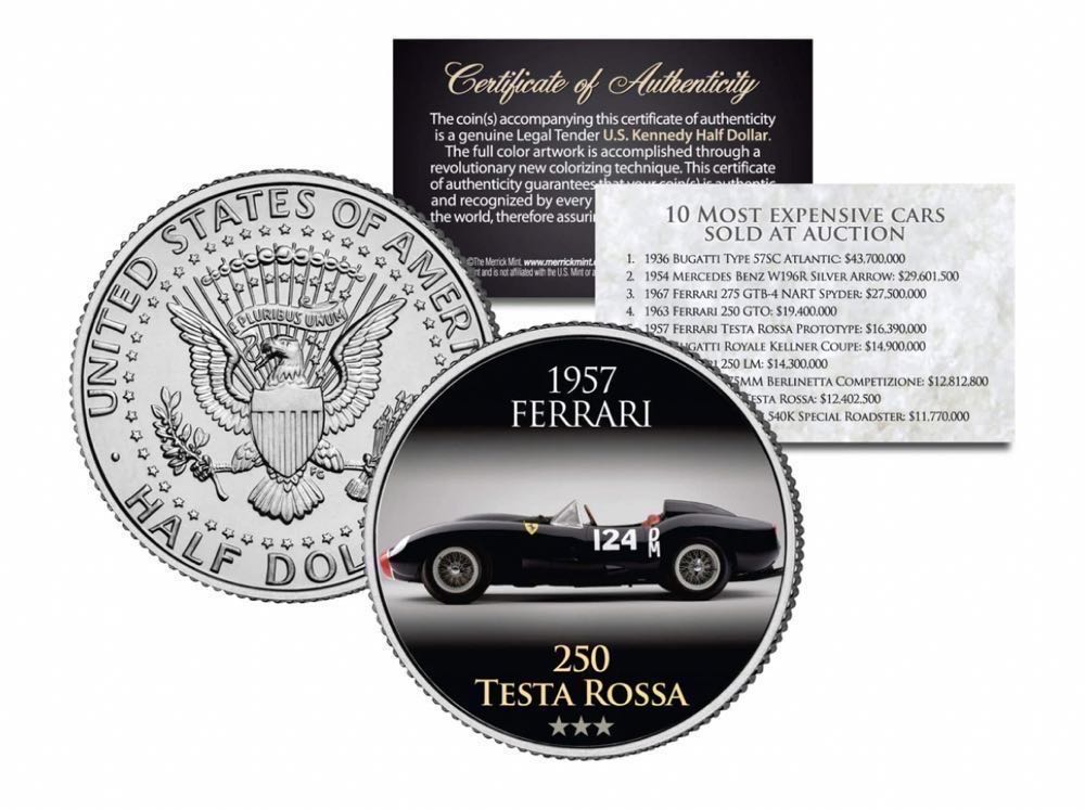 6. Half Dollar- Kennedy: 1957 Ferrari