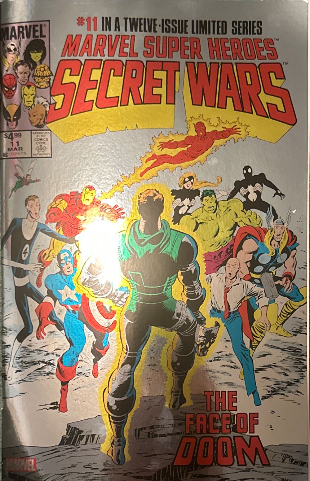 Marvel Super Heroes Secret Wars #11 Facsimile Foil Edition Msh