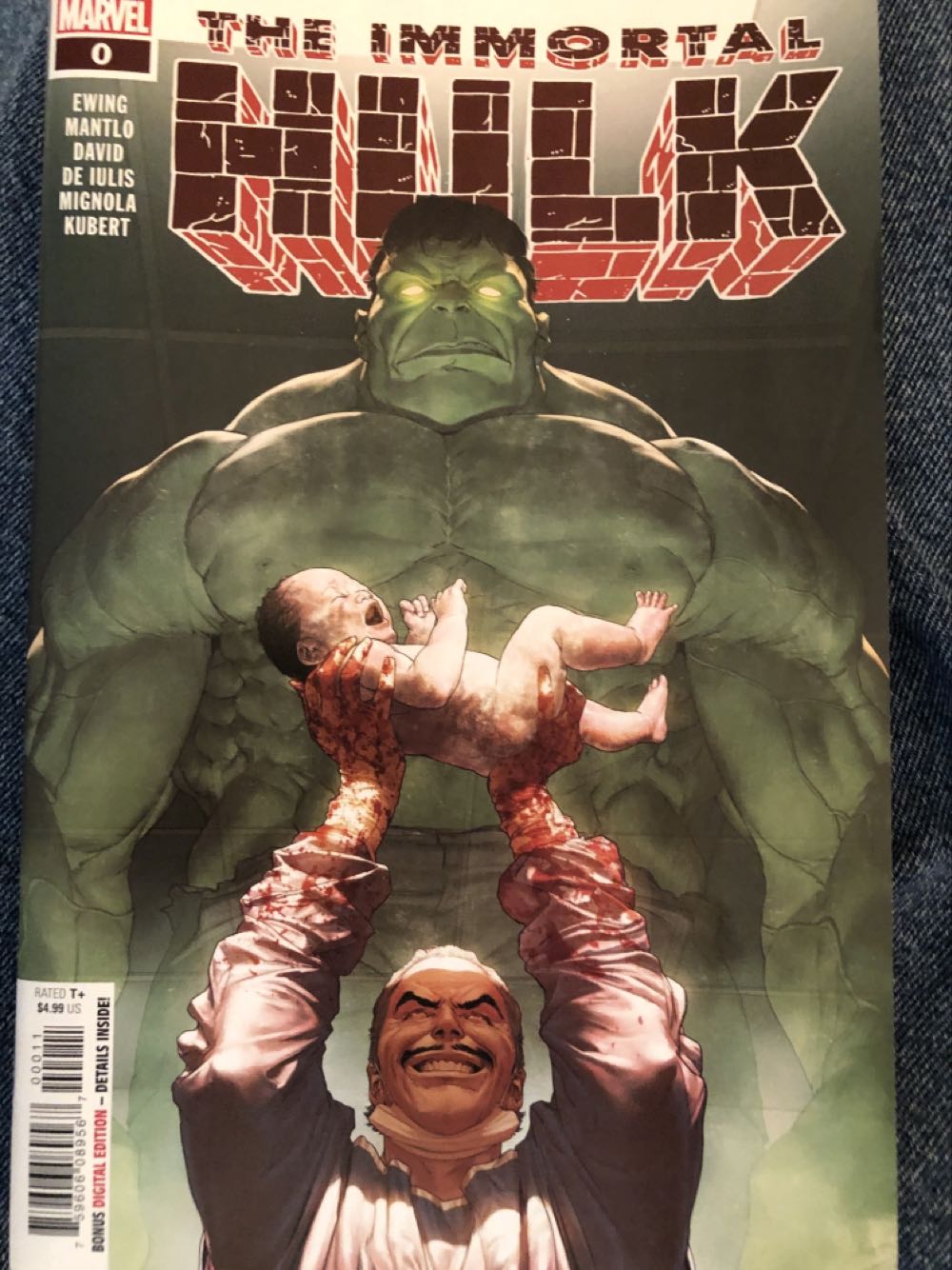 Immortal Hulk - Marvel Comics (0 - Nov 2020) comic book collectible [Barcode 75960608956700011] - Main Image 1
