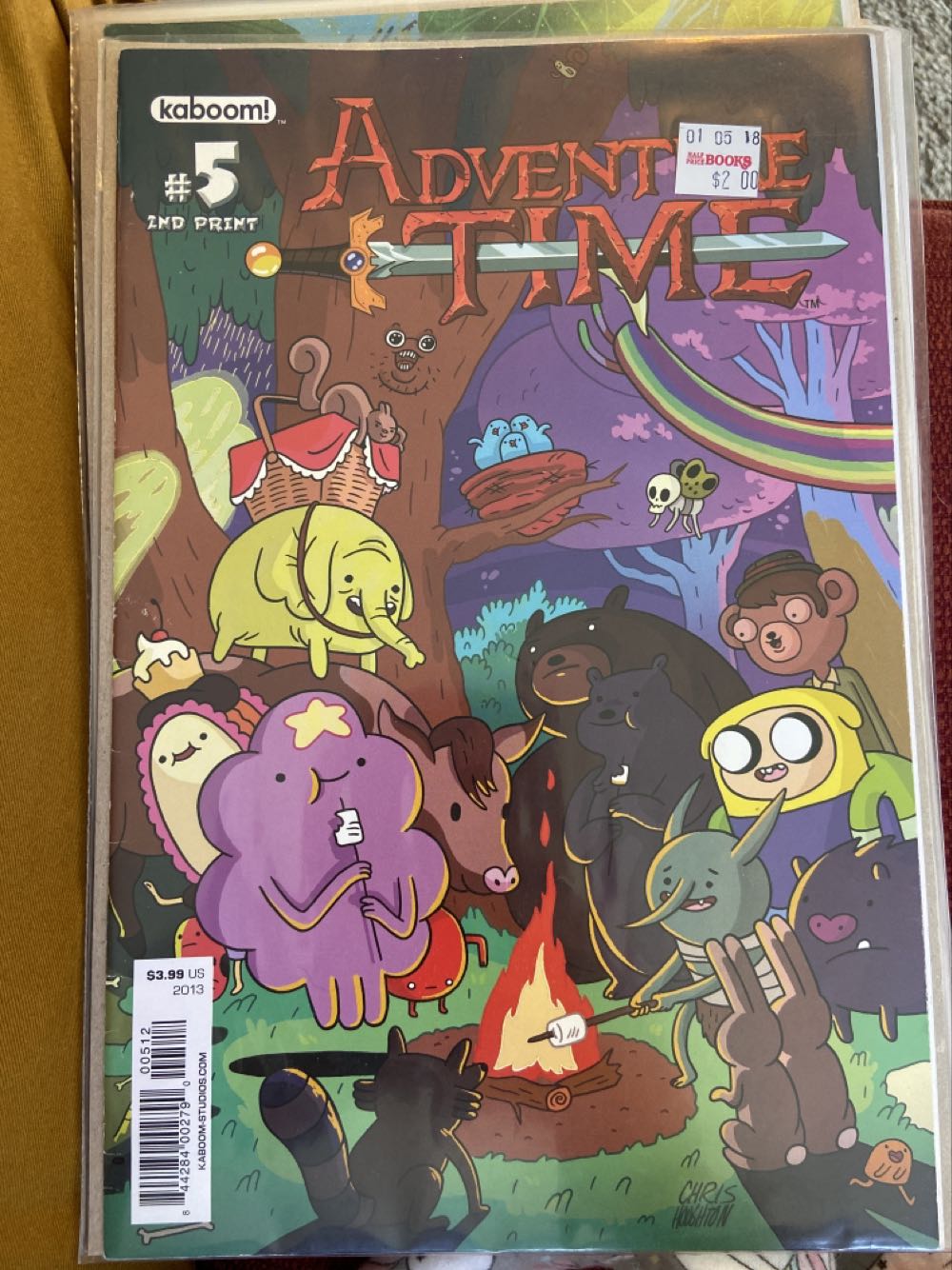 Adventure Time #5 2nd Print - Kaboom! (5) comic book collectible [Barcode 84428400279000512] - Main Image 1