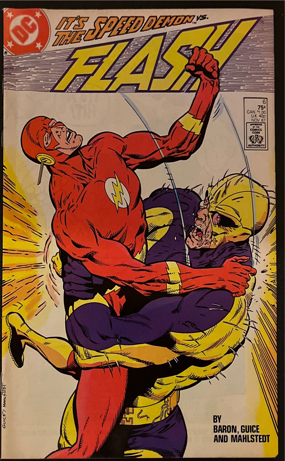 Flash  #356   [Vol. 2  #6] - DC (6 - Nov 1987) comic book collectible [Barcode 761941200248] - Main Image 2