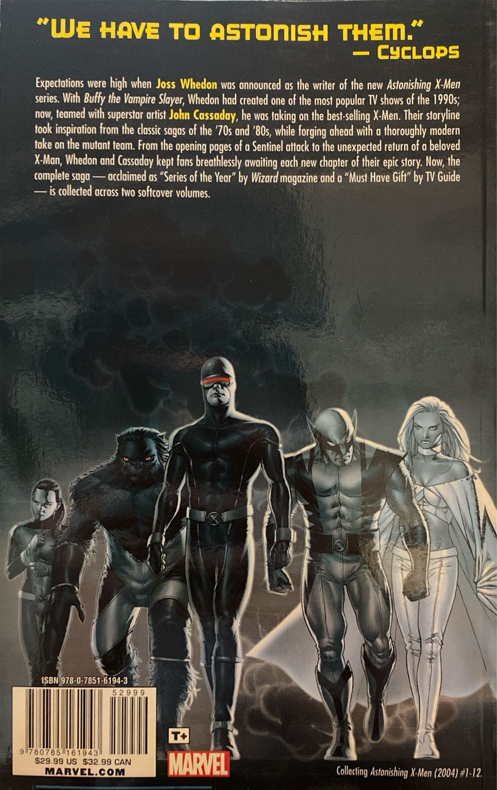 Astonishing X-Men: Vol. 1 - Ultimate Collection - Marvel Comics (1-12 - May 2004) comic book collectible [Barcode 9780785161943] - Main Image 2