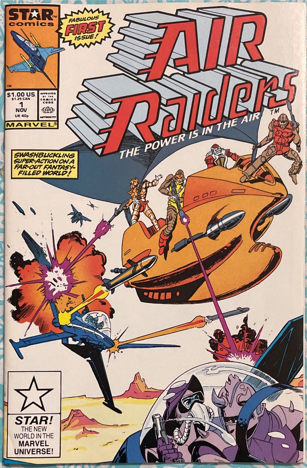 Air Raiders The Power Is In The Air #1 - Marvel / Star Comics (1 - Nov 1987) comic book collectible [Barcode 071486021599] - Main Image 2