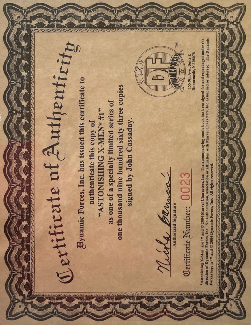 Astonishing X-Men - Marvel Comics (1 - Jul 2004) comic book collectible [Barcode 75960605543200111] - Main Image 2