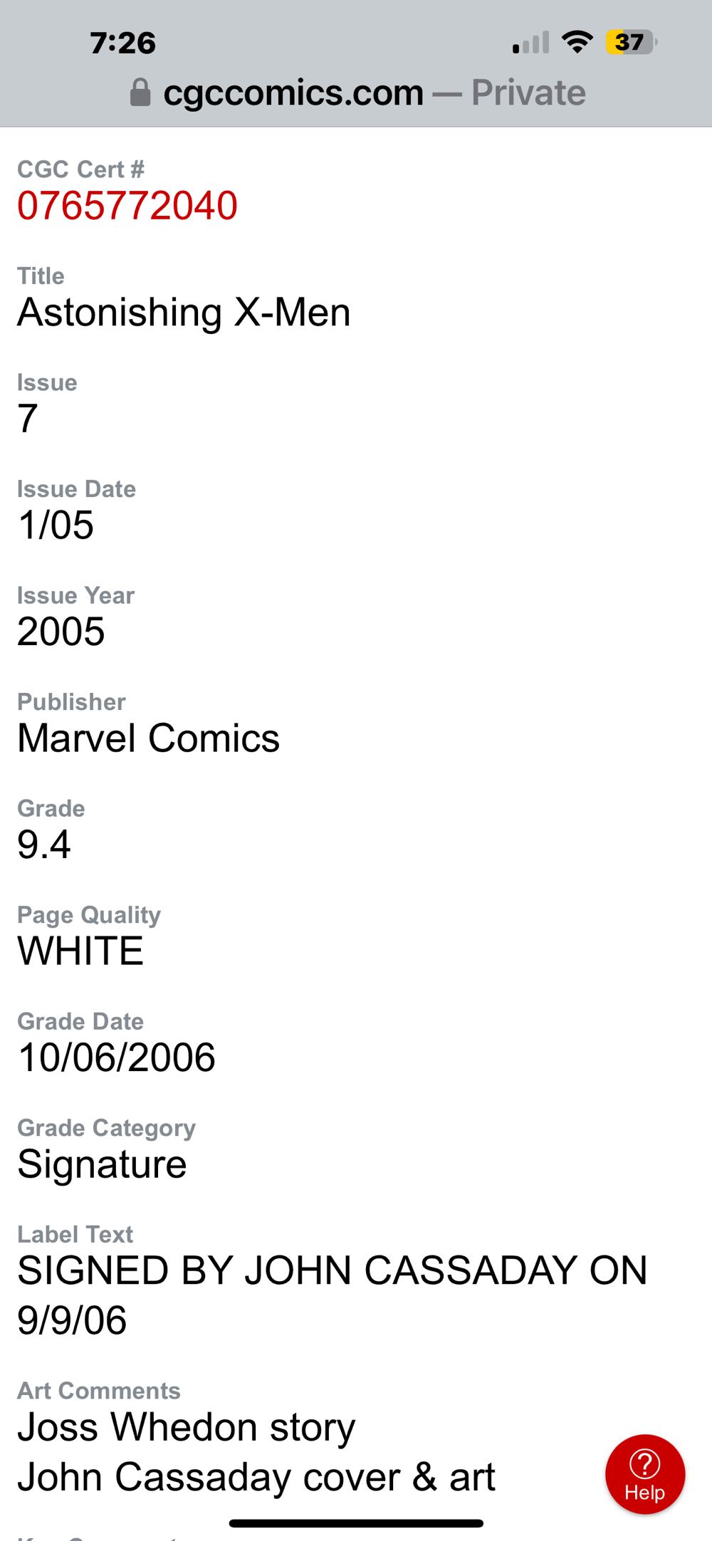 Astonishing X-Men - Marvel (7 - Jan 2005) comic book collectible [Barcode 75960605543200711] - Main Image 3