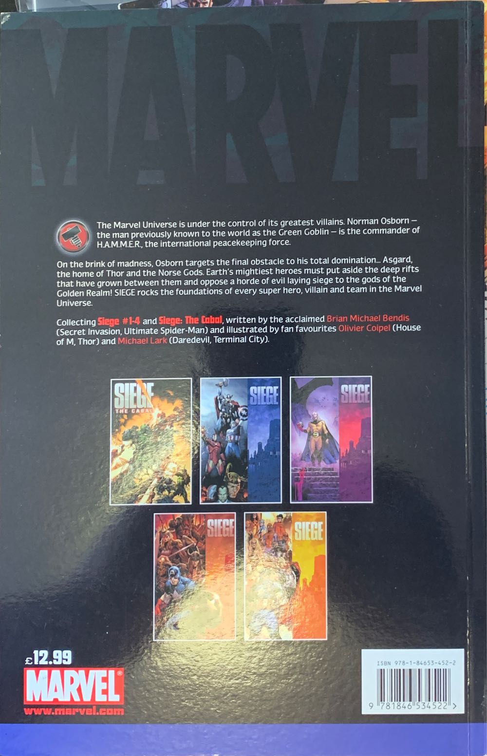 Siege  (0) comic book collectible [Barcode 9781846534522] - Main Image 3