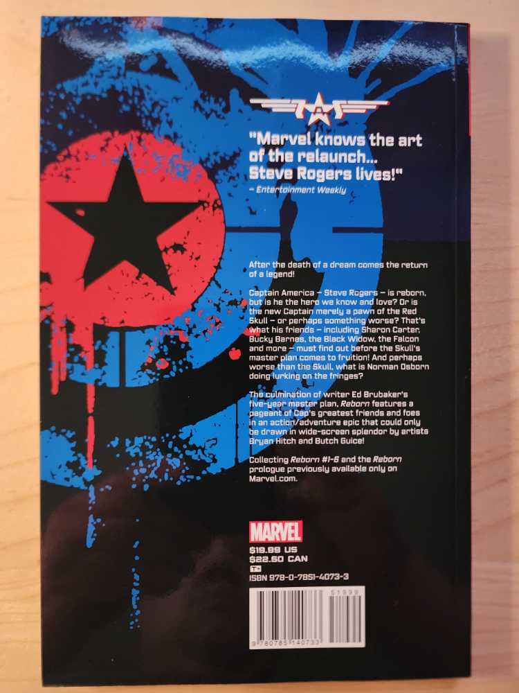 Captain America: Reborn - Marvel Comics (1-6 (Reborn) - Jan 2010) comic book collectible [Barcode 978078514073351999] - Main Image 2