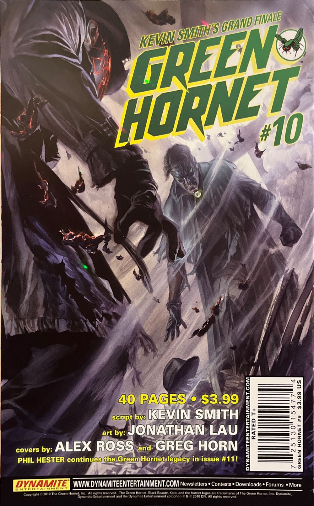 Green Hornet - Dynamite Entertainment (5 - Nov 2010) comic book collectible [Barcode 725130154774] - Main Image 2