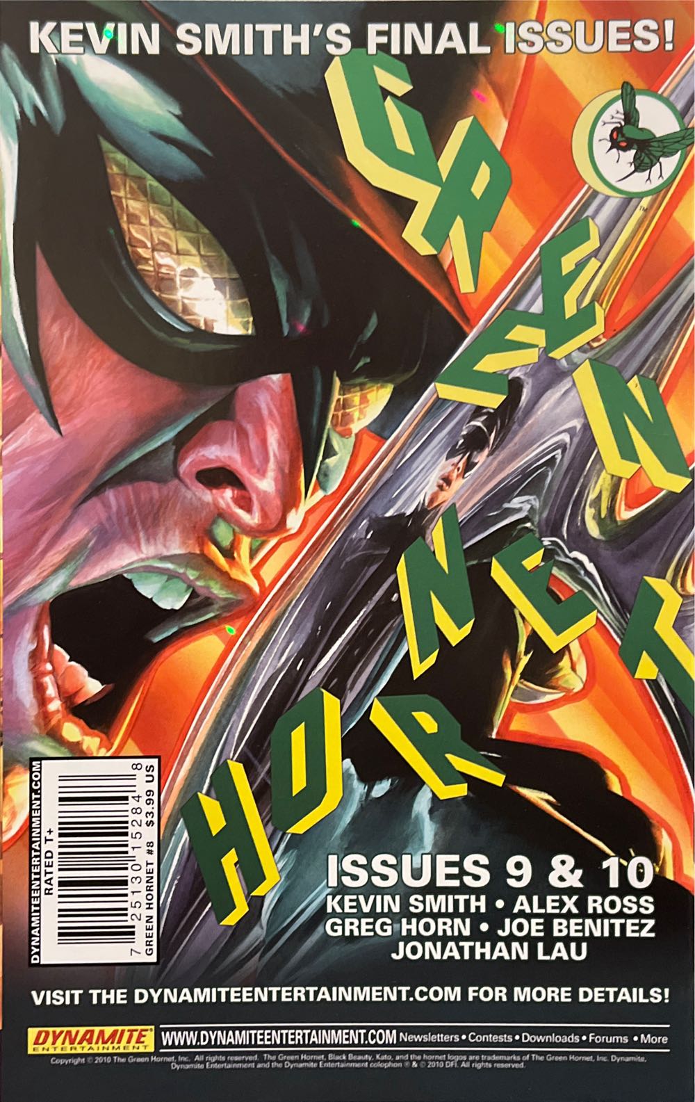 Green Hornet - Dynamite Entertainment (8 - Oct 2010) comic book collectible [Barcode 725130152848] - Main Image 2