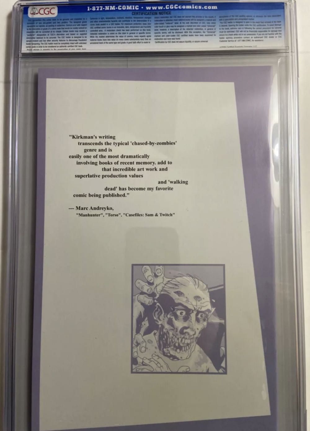 The Walking Dead - Image Comics (8 - May 2003) comic book collectible [Barcode 709853008637] - Main Image 2