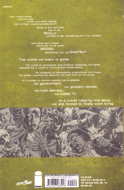 The Walking Dead - Image Comics (14 - Jan 2011) comic book collectible [Barcode 709853008637] - Main Image 2