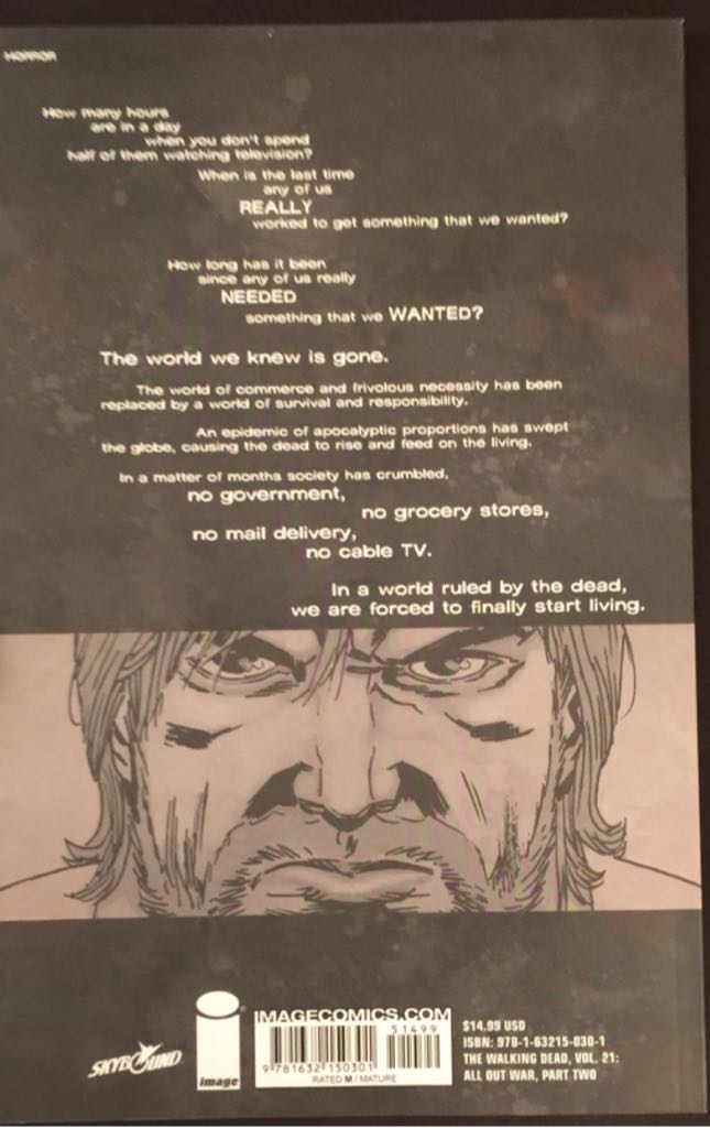 Walking Dead, The - Image Comics (21 - Jul 2014) comic book collectible [Barcode 9781632150301] - Main Image 2