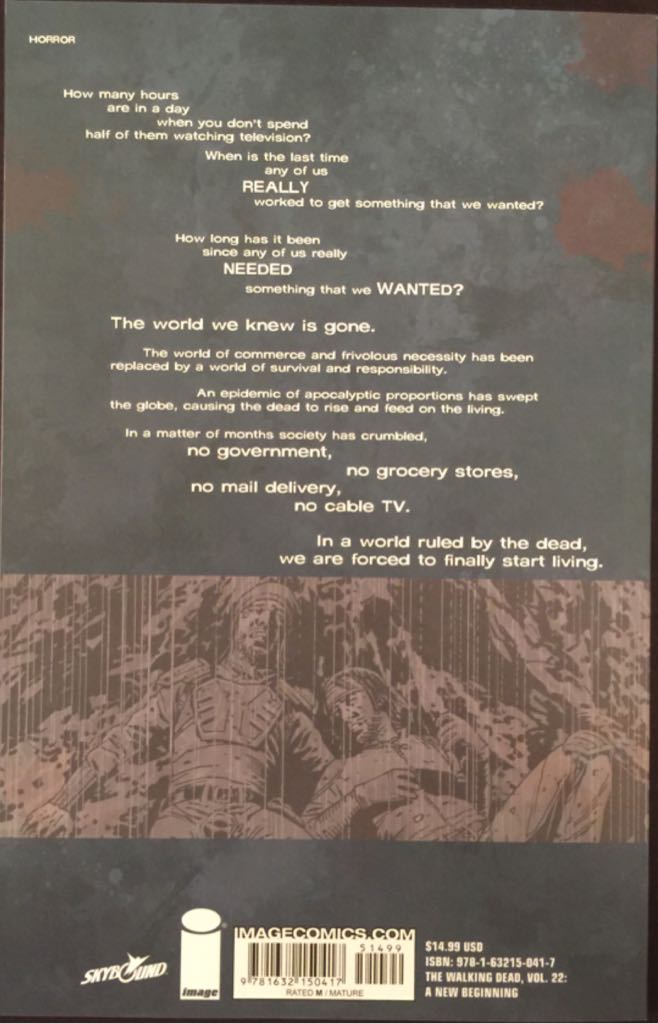 Walking Dead, The - Image Comics (22 - Jul 2015) comic book collectible [Barcode 9781632150417] - Main Image 2