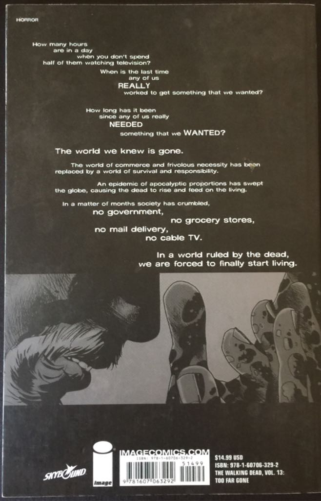 Walking Dead - Vol 13. Too Far Gone - Image (Vol. 13 - Jul 2010) comic book collectible [Barcode 9781607063292] - Main Image 2