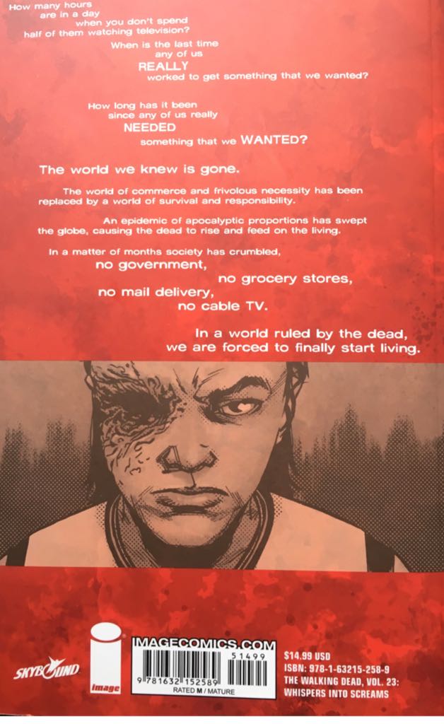 The Walking Dead, Volume 23: Whispers Into Screams - Image Comics (23) comic book collectible [Barcode 978163215258951499] - Main Image 2