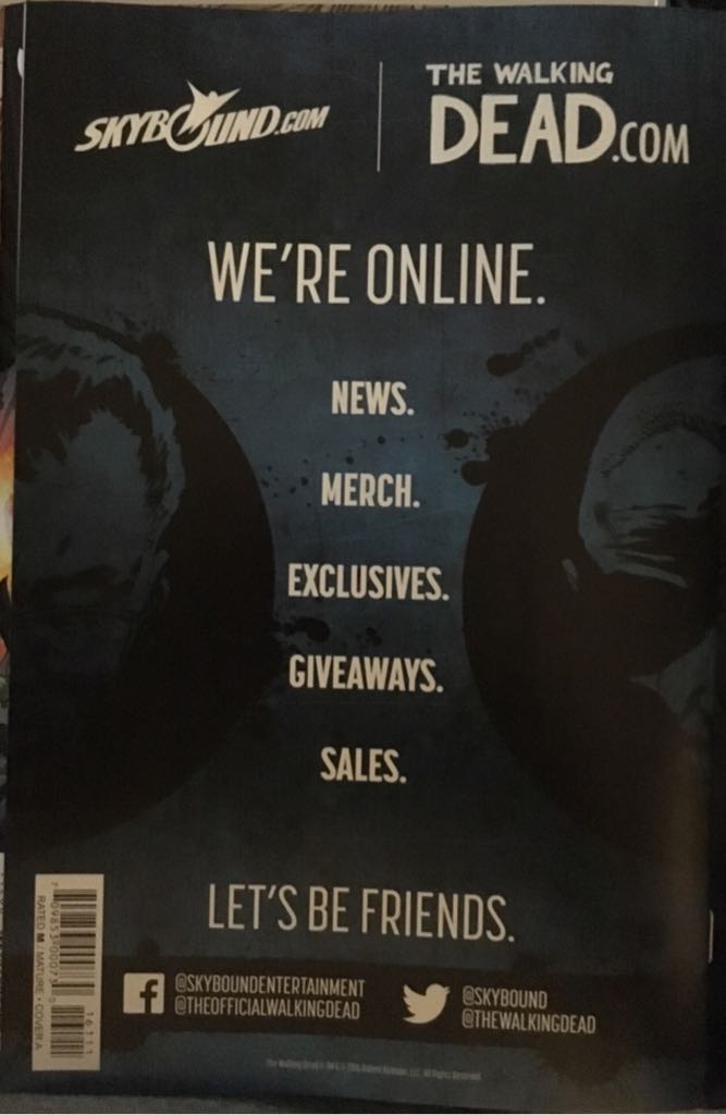 Walking Dead, The - Image Comics (161 - Dec 2016) comic book collectible [Barcode 70985300073016111] - Main Image 2