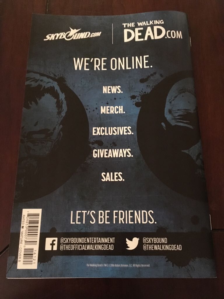 The Walking Dead - Image Comics (161 - Dec 2016) comic book collectible [Barcode 709853000730] - Main Image 2