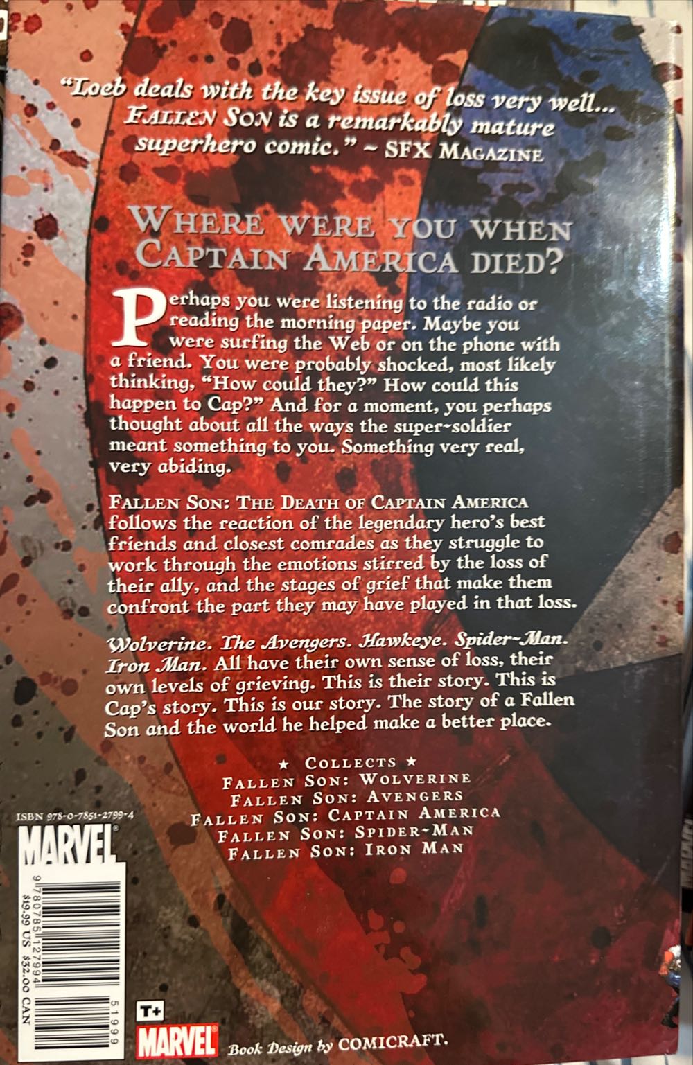 Captain America Vol. 3.5: Fallen Son - The Death of Captain America - Marvel Comics (1-5 - 08/2007) comic book collectible [Barcode 9780785127994] - Main Image 2