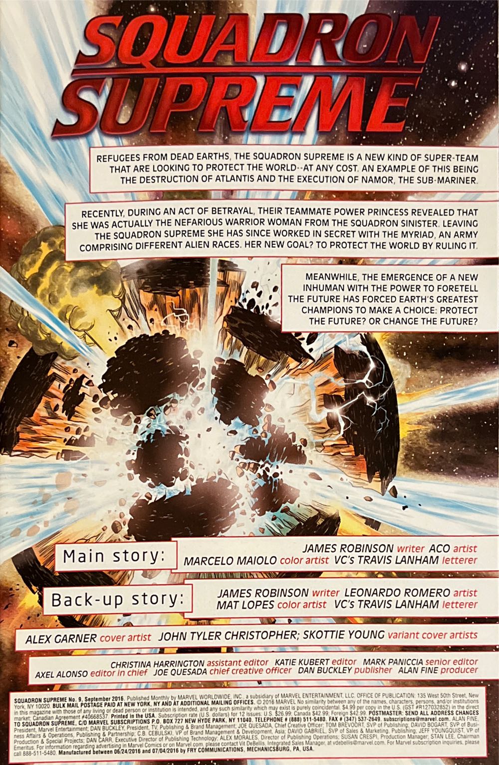 Squadron Supreme - Marvel Worldwide Inc. (9 - Sep 2016) comic book collectible [Barcode 75960608316900941] - Main Image 3