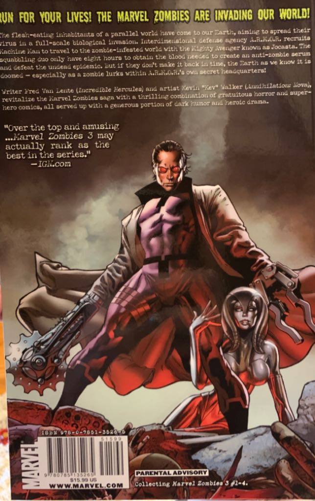 Marvel Zombies 3 - Marvel Comics (3 - Apr 2014) comic book collectible [Barcode 978078513526551599] - Main Image 2