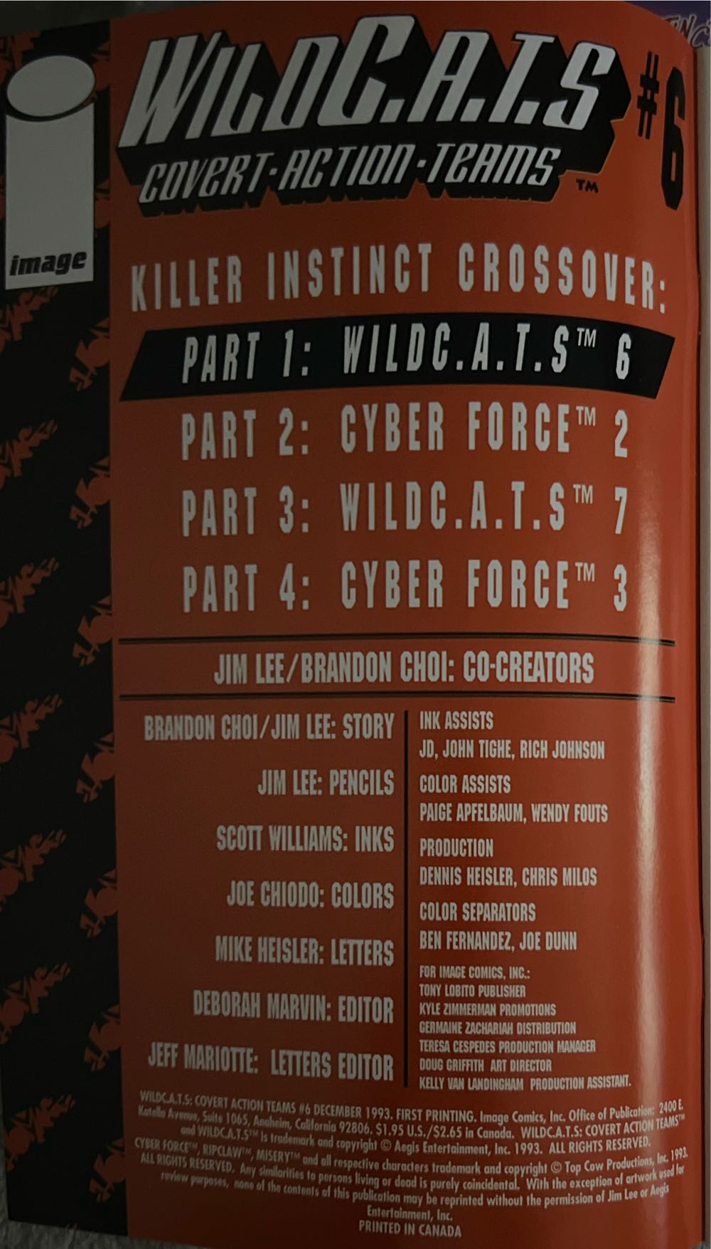 WildCats - Image Comics (6 - Dec 1993) comic book collectible - Main Image 4