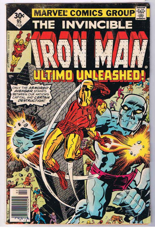 Invincible Iron Man, The - Marvel Comics Group (95 - Feb 1977) comic book collectible [Barcode 071486024545] - Main Image 1