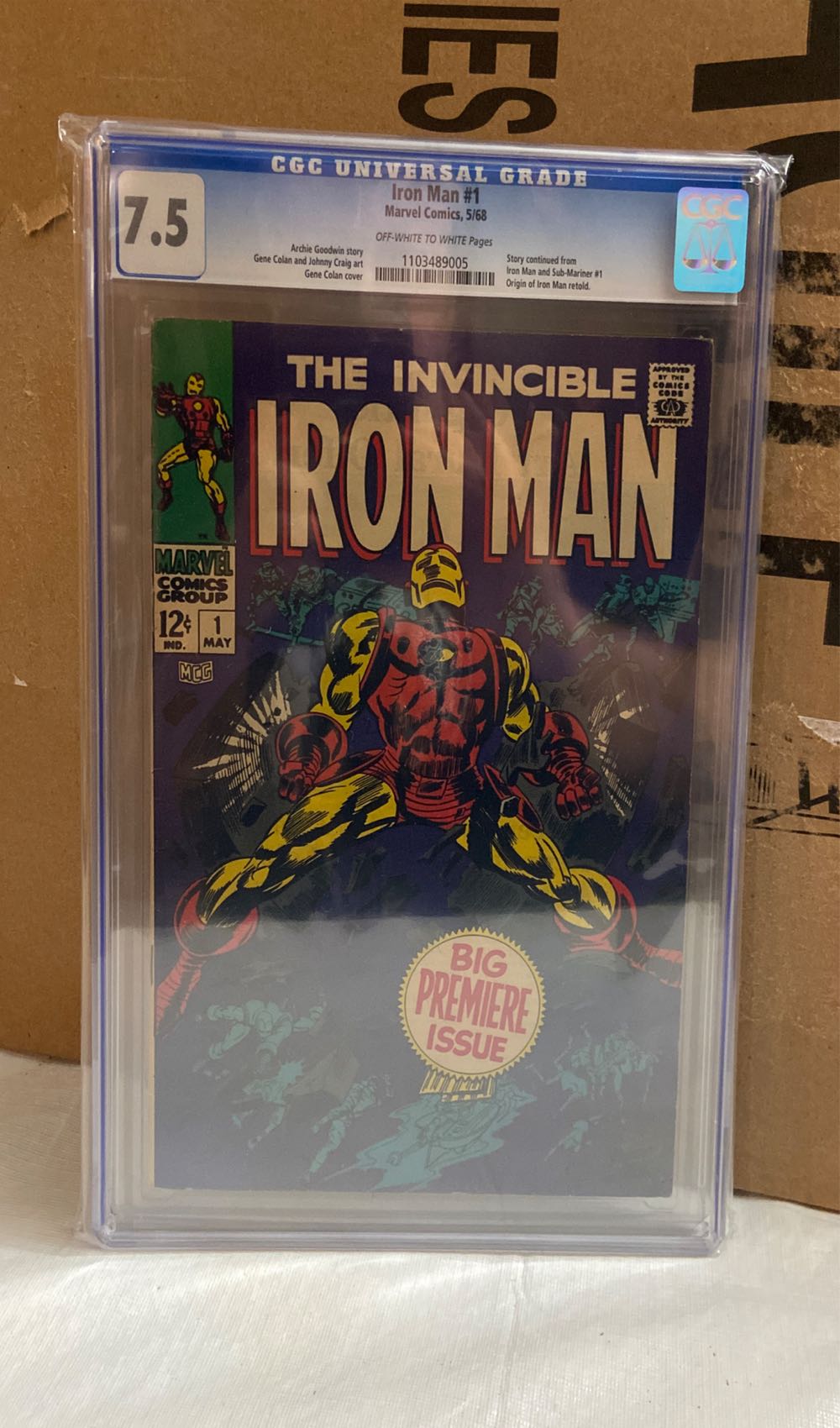 The Invincible Iron Man - Marvel Comics (1 - May 1968) comic book collectible [Barcode 074470032526] - Main Image 2