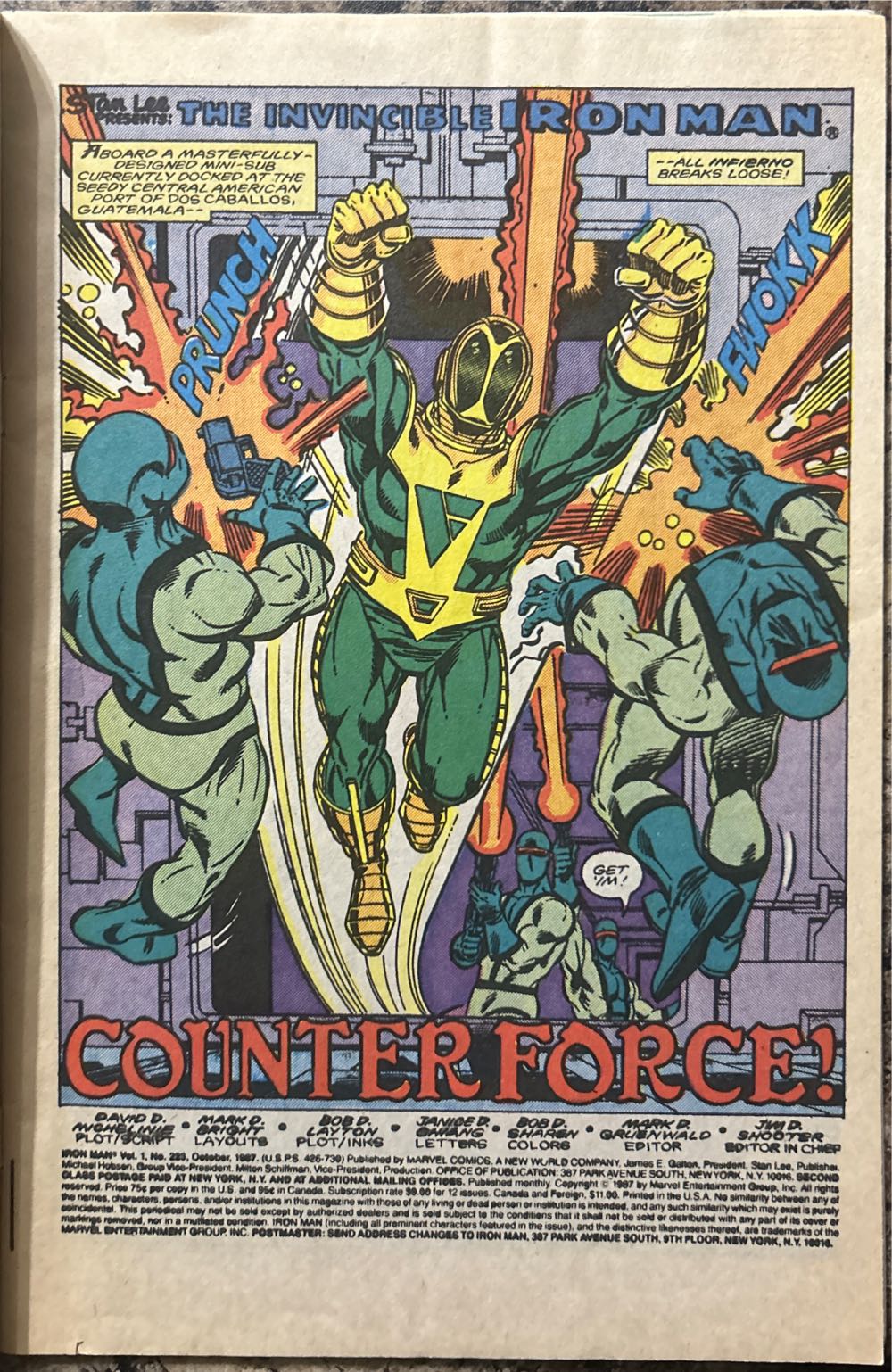 Iron Man - Marvel (223 - Oct 1987) comic book collectible [Barcode 071486024545] - Main Image 3