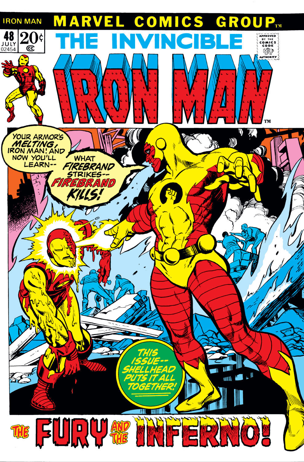 The Invincible Iron Man - Marvel Comics Group (48 - Jul 1972) comic book collectible [Barcode 074470032526] - Main Image 3