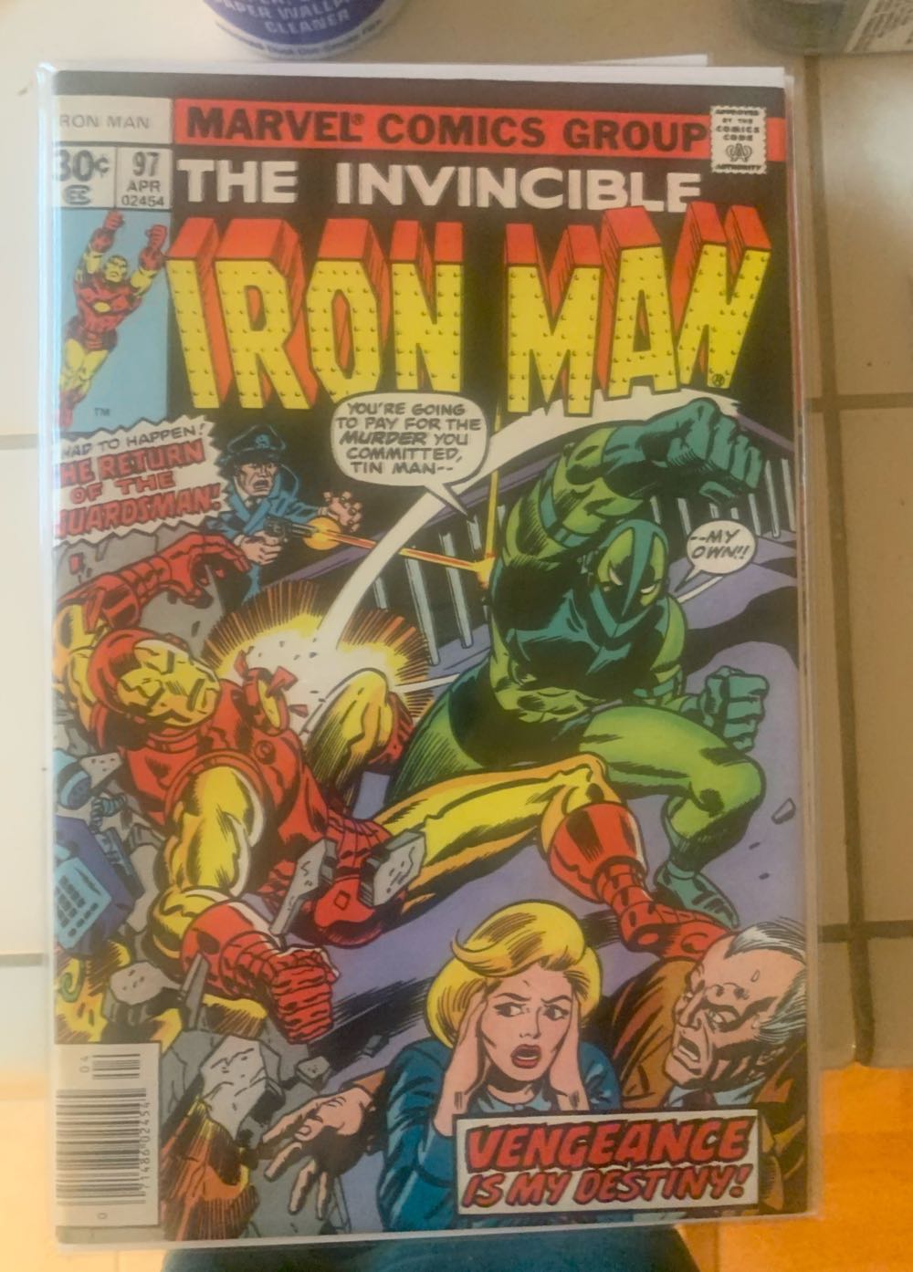 Invincible Iron Man, The - Marvel Comics Group (97 - Apr 1977) comic book collectible [Barcode 074470032526] - Main Image 2