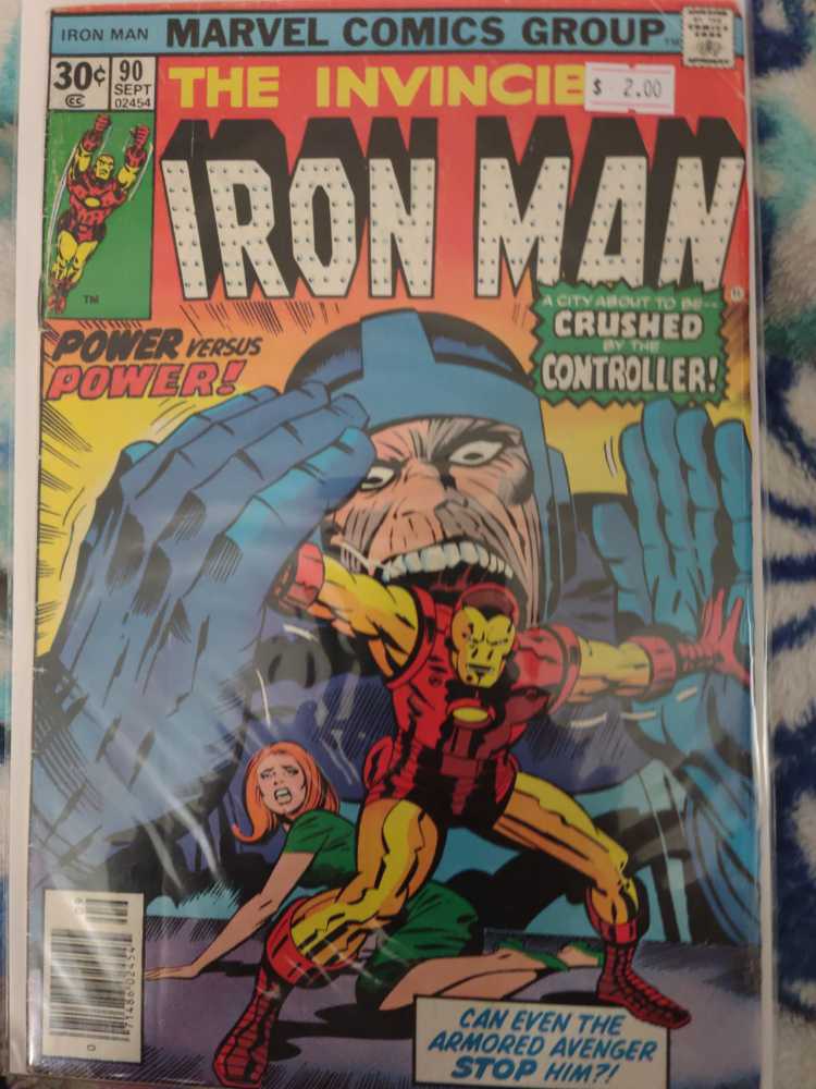 Iron Man, The Invincible - Marvel Comic Group (90 - Sep 1976) comic book collectible [Barcode 07148602454509] - Main Image 1