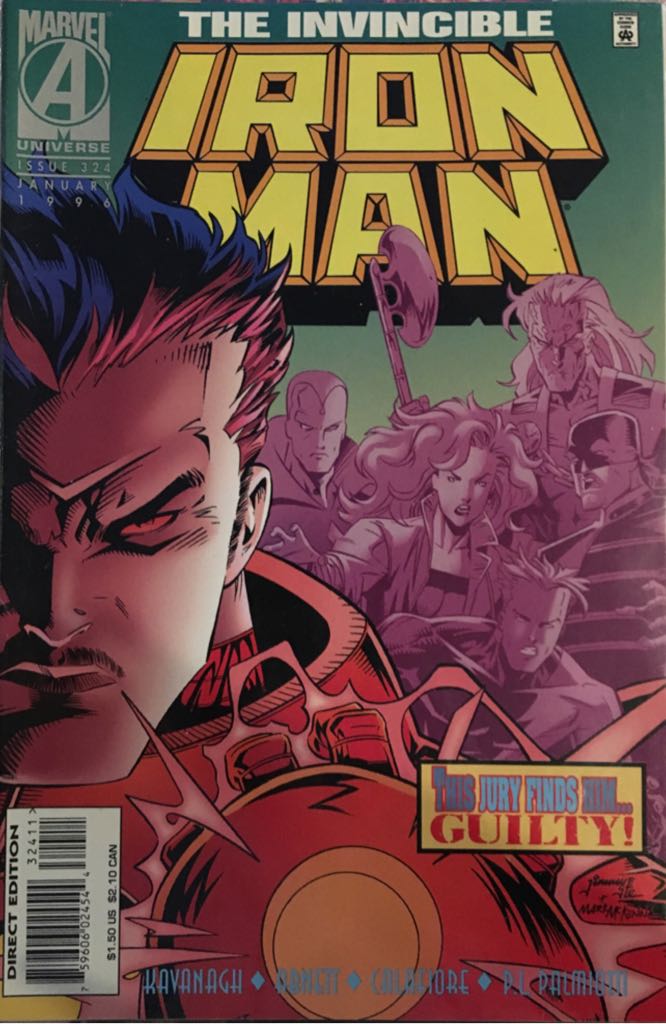 Iron Man #324 - Marvel (324 - 01/1996) comic book collectible [Barcode 75960602454432411] - Main Image 1