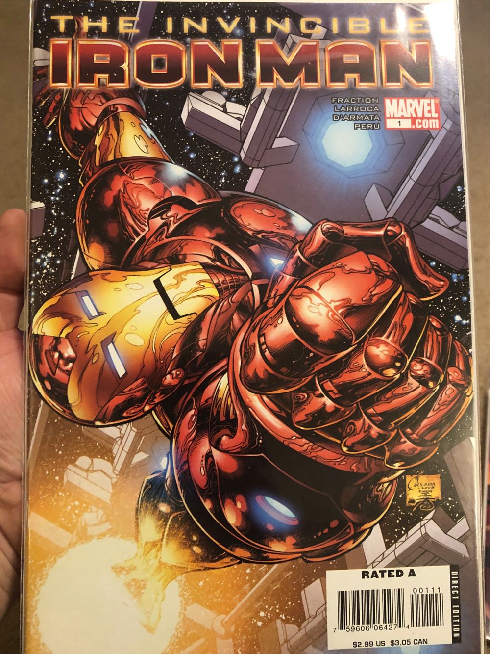 The Invincible Iron Man - Marvel Comics (1 - Jul 2008) comic book collectible [Barcode 75960606427400111] - Main Image 2
