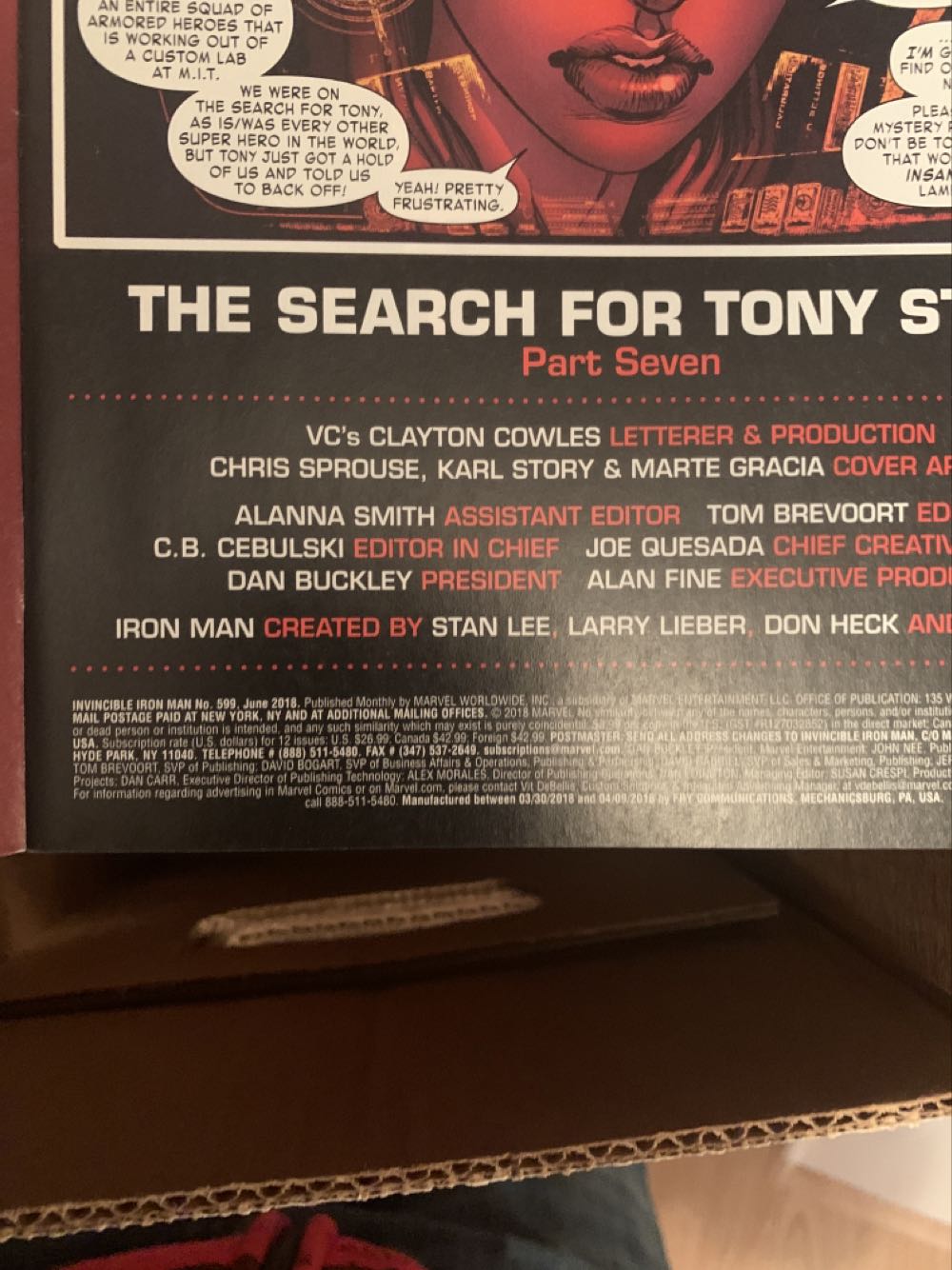 The Invincible Iron Man - Marvel Comics Group (599 - Jun 2018) comic book collectible [Barcode 75960608772359921] - Main Image 2