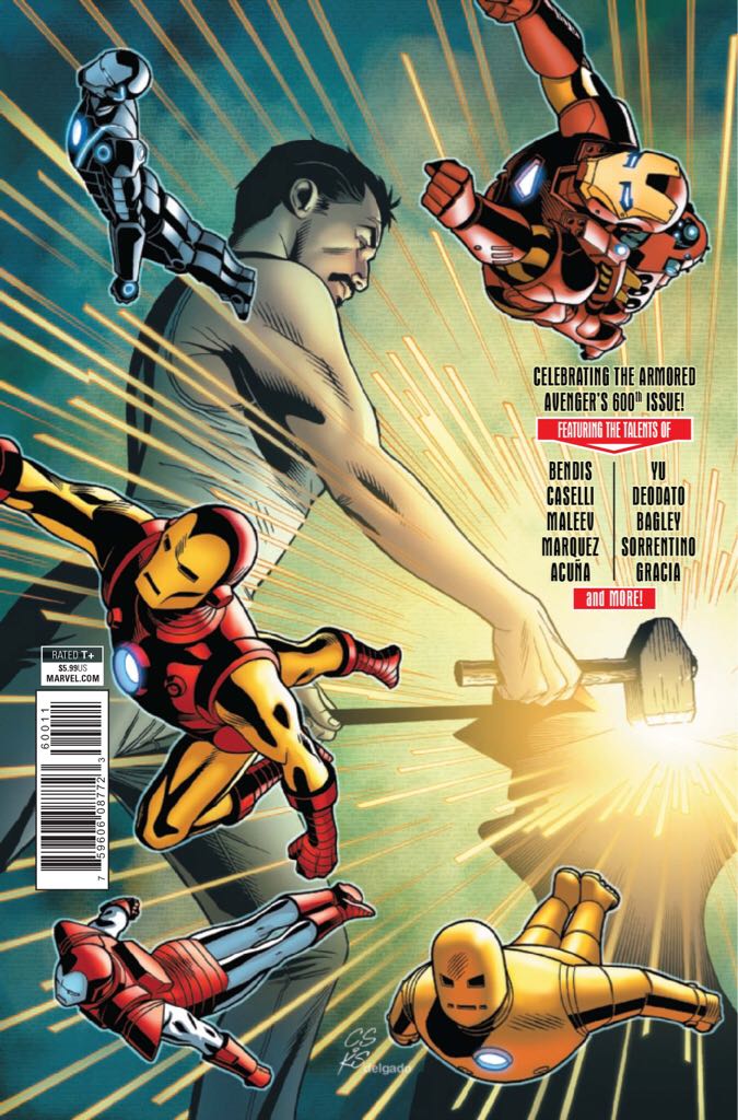 The Invincible Iron Man - Marvel (600 - Jul 2018) comic book collectible [Barcode 074470032526] - Main Image 2