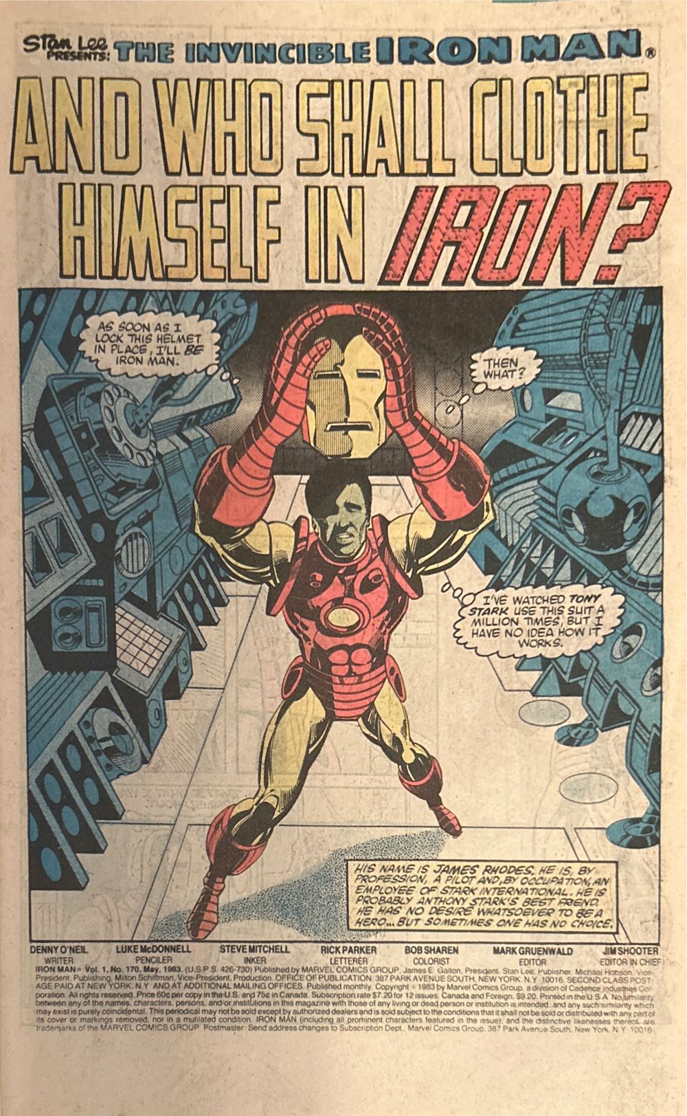 The Invincible Iron Man - Marvel Comics (170 - May 1983) comic book collectible - Main Image 3