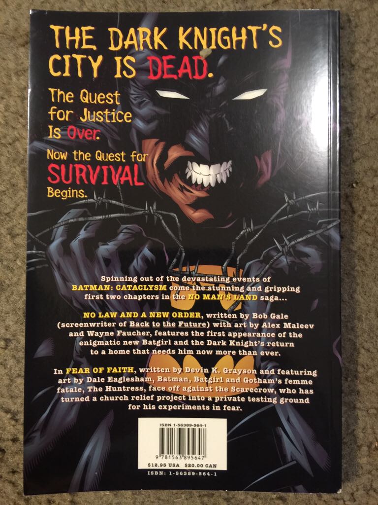 Batman: OC 23: No Man’s Land: Vol. 1 - DC Comics (563-564 - 11/1979) comic book collectible [Barcode 9781563895647] - Main Image 2